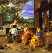 Peter Paul Rubens Christ in the House of Martha and Mary 1628 Jan Bruegel the Younger and Peter Paul Rubens oil painting